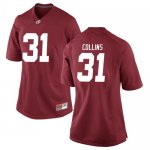 Women's Alabama Crimson Tide #31 Michael Collins Crimson Game NCAA College Football Jersey 2403BLVH6